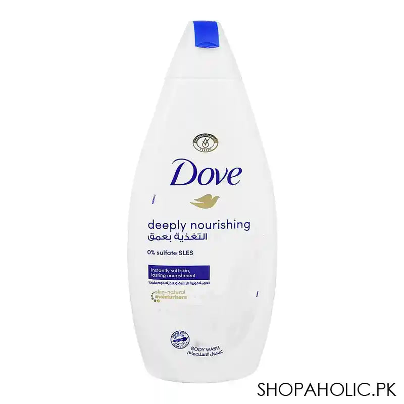 Dove Deeply Nourishing 0% Sulfate SLES Moisturizing Body Wash, 500ml - Main Image