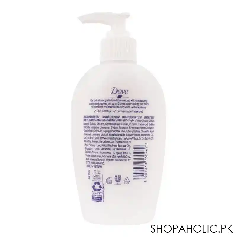 dove deeply nourishing hand wash, 250ml image2