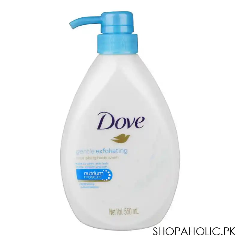 Dove Gentle Exfoliating Nourishing Body Wash Pump, 550ml - Main Image