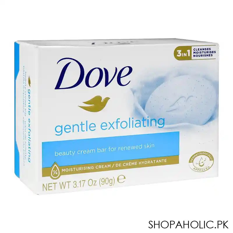 Dove Gentle Exfoliating Soap, For Renewed Skin, 90g - Image 2