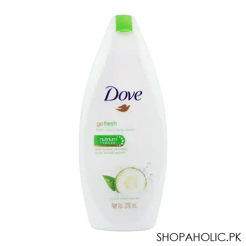 Dove Go Fresh Cucumber & Green Tea Scent Body Wash, 200ml - Main Image