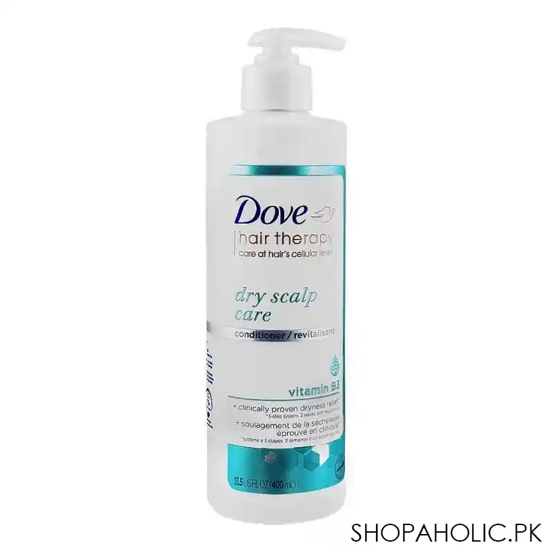 dove hair therapy dry scalp care vitamin b3 conditioner, 400ml main image