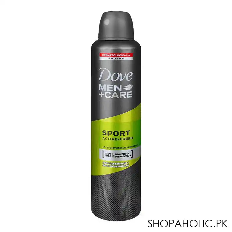 Dove Men+Care Sport Active+Fresh Anti-Perspirant Deodorant Spray, For Men, 250ml - Main Image