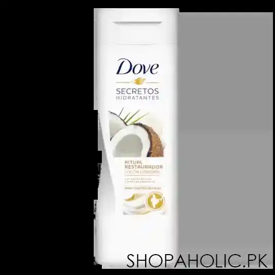 dove nourishing secrets lotion restoring ritual coconut oil and almond milk, 400ml main image