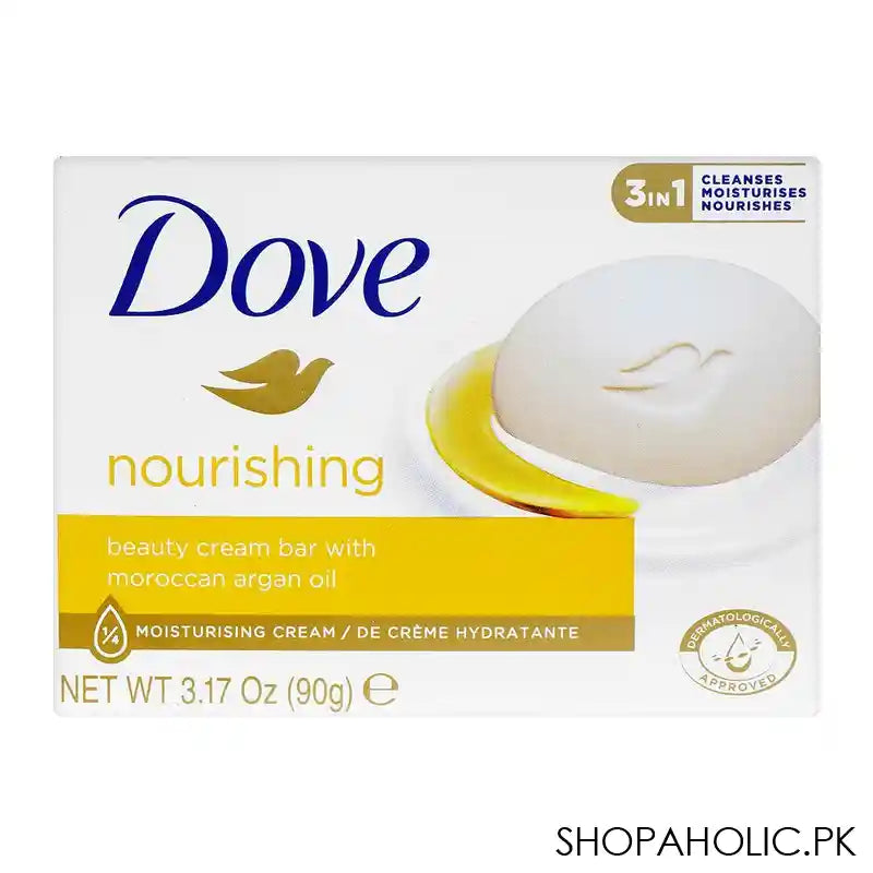 Dove Nourishing Soap, With Moroccan Argan Oil, 90g - Main Image