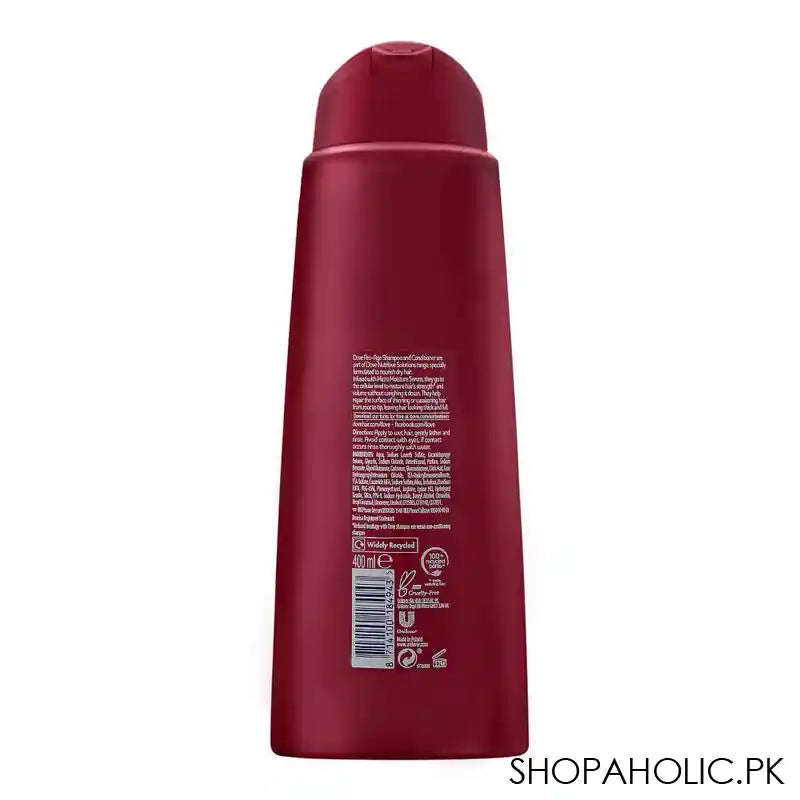 Dove Nutritive Solutions Pro-Age Shampoo, For Brittle Hair, Imported, 400ml - Image 2