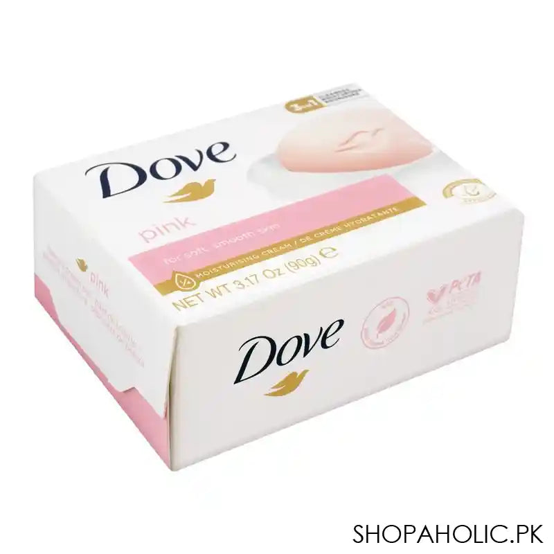 Dove Pink Moisturising Cream Bar, For Smooth/Soft Skin, 90g - Main Image