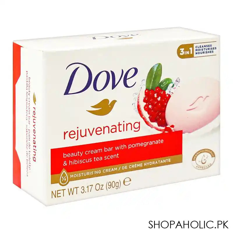 Dove Rejuvenating Beauty Cream Bar With Pomegranate & Hibiscus Tea, 90g - Main Image