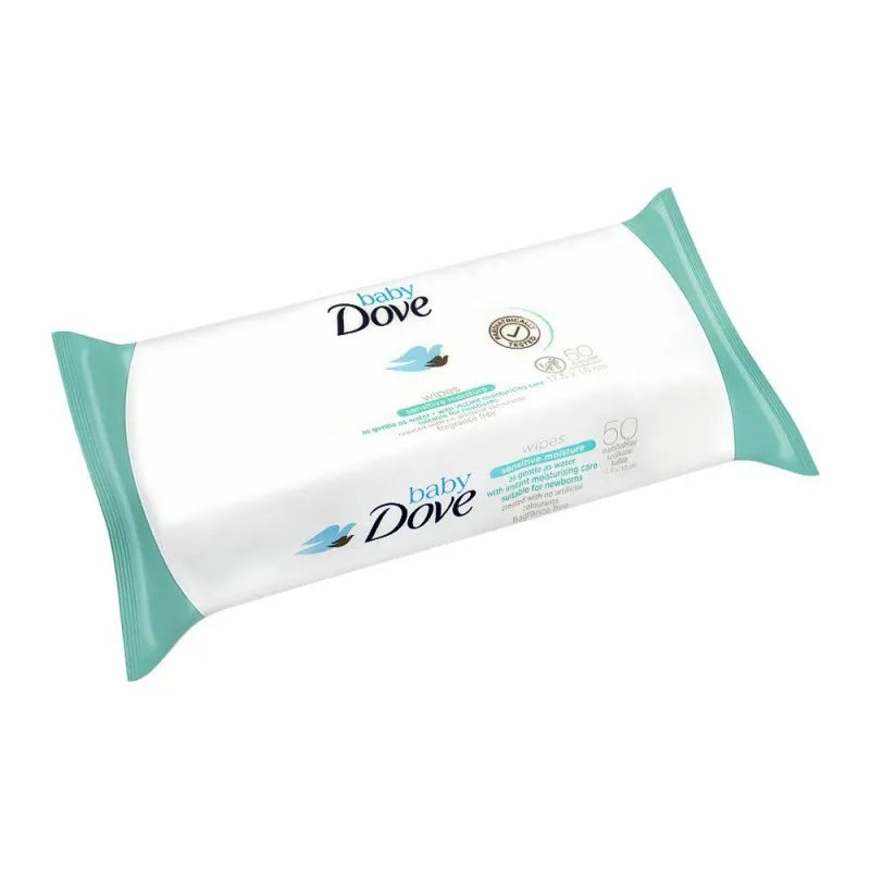 dove sensitive moisture baby wipes, fragrance free, 50 pack image2