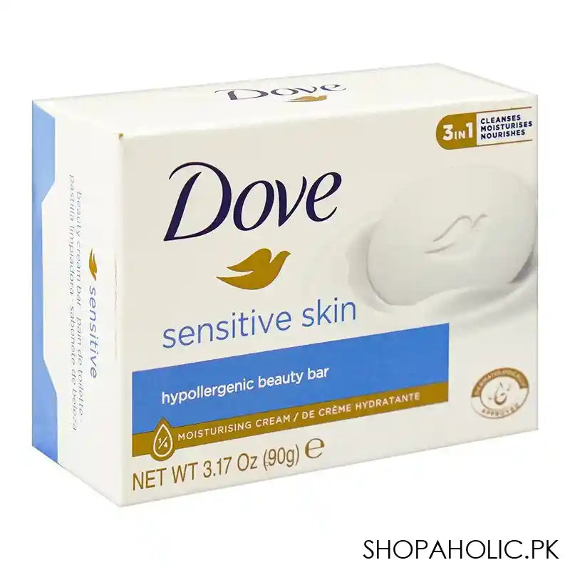 Dove Sensitive Skin Hypoallergenic Beauty Bar, 90g - Main Image