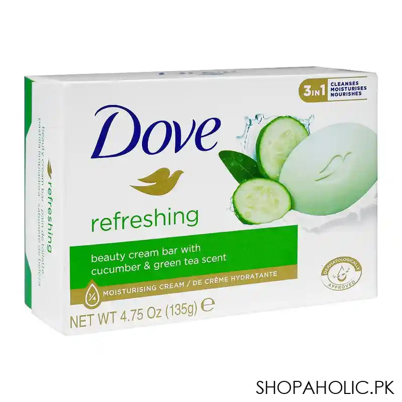 Dove Soap Cucumber, With Cucumber & Green Tea Scent, 135g - Main Image