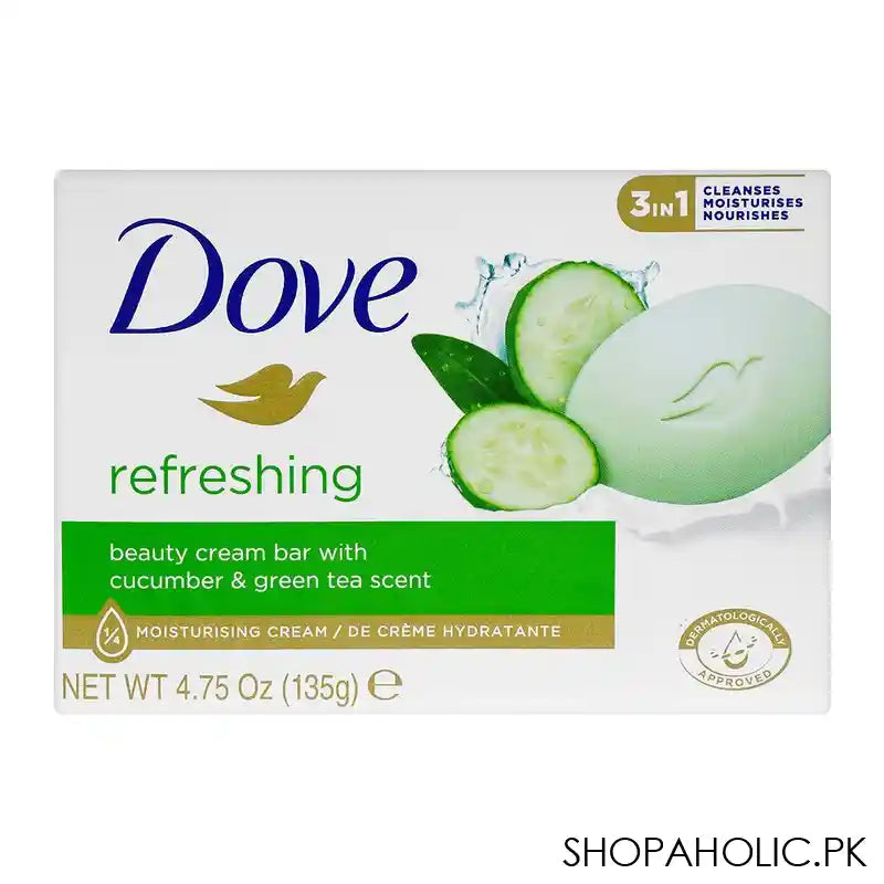 Dove Soap Cucumber, With Cucumber & Green Tea Scent, 135g - Image 2