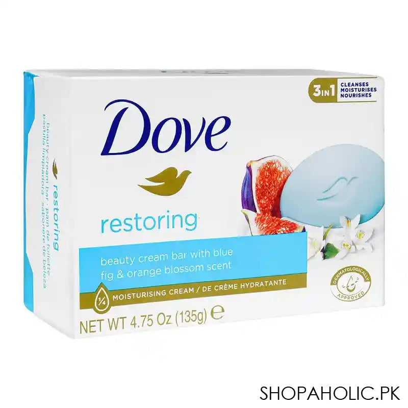 Dove Soap Go Fresh Restore, With Blue Fig & Orange Blossom Scent, 135g - Main Image