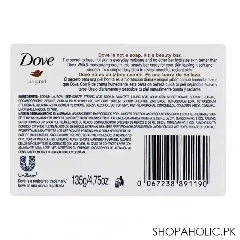 dove soap, original, 135g image2