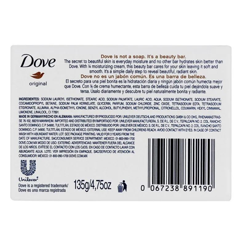 dove soap, original, 135g image2