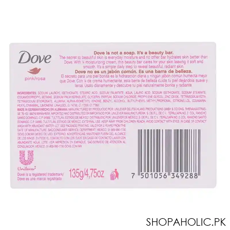 dove soap, pink/rose, 135g image2