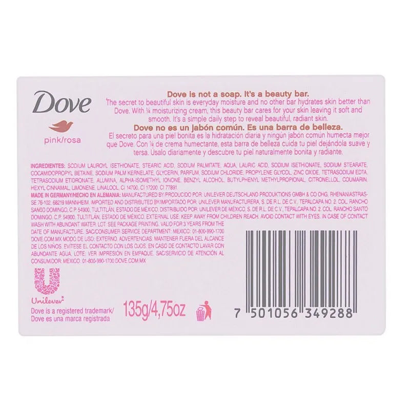 dove soap, pink/rose, 135g image2