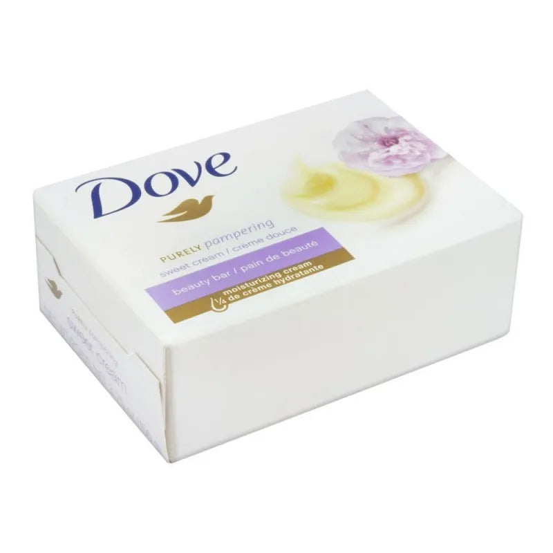 dove soap purely pampering sweet cream, 106g main image