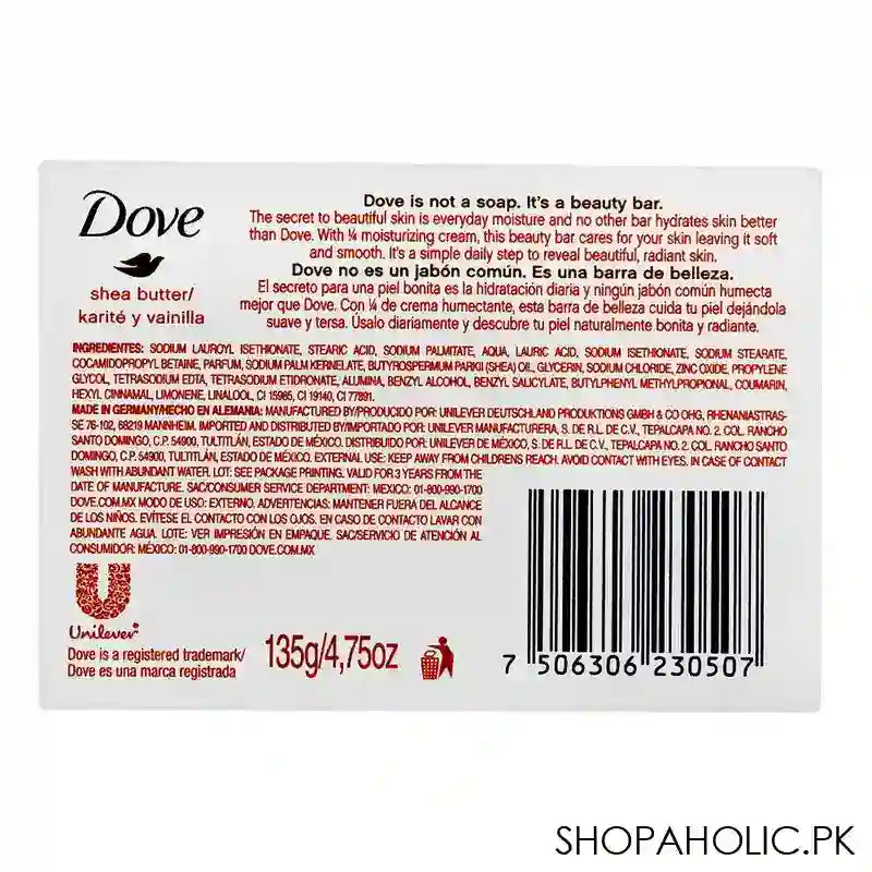 Dove Soap, Purely Pampering Vanilla, 135g - Image 3