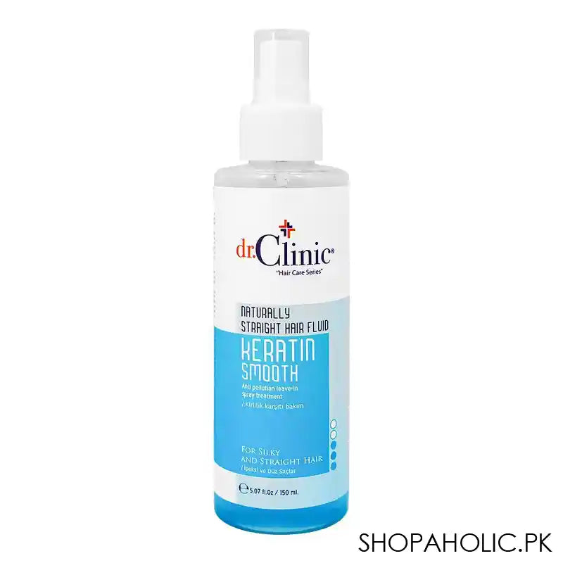 Dr.Clinic Hair Care Series Keratin Smooth Naturally Straight Hair Fluid, For Silky & Straight Hair, 150ml - Main Image