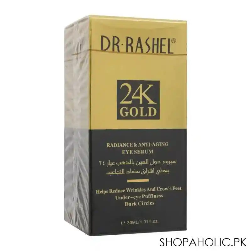 dr. rashel 24k gold radiance & anti aging eye serum, 30ml image2