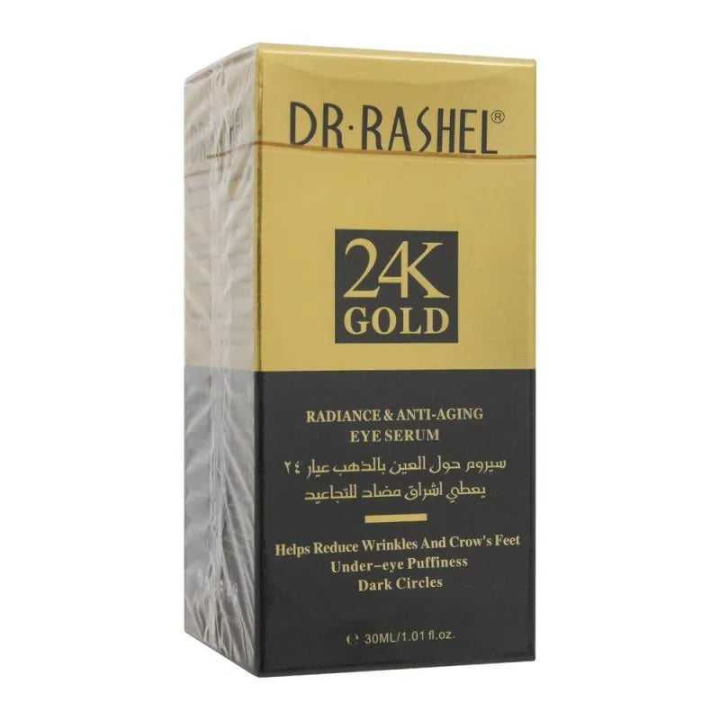 dr. rashel 24k gold radiance & anti aging eye serum, 30ml image2