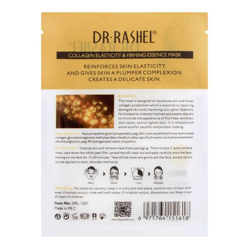 dr. rashel collagen elasticity & firming essence mask, 25g image2