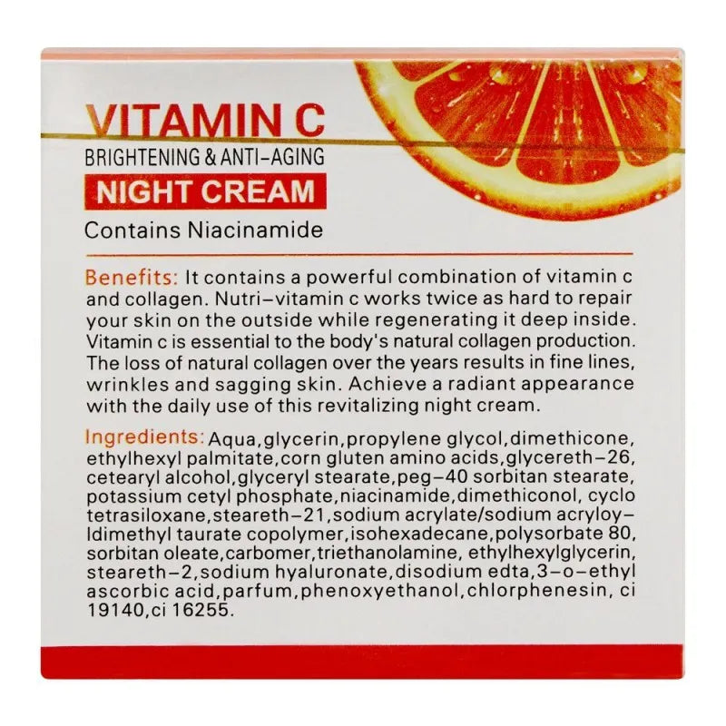 dr. rashel vitamin c brightening & anti aging night cream, 50g image2