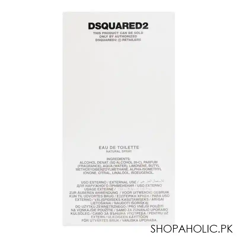 dsquared2 wood, eau de toilette, fragrance for men, 100ml image2