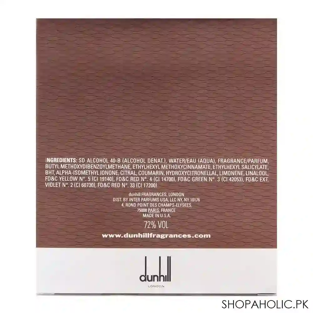 dunhill brown eau de toilette 75ml image3