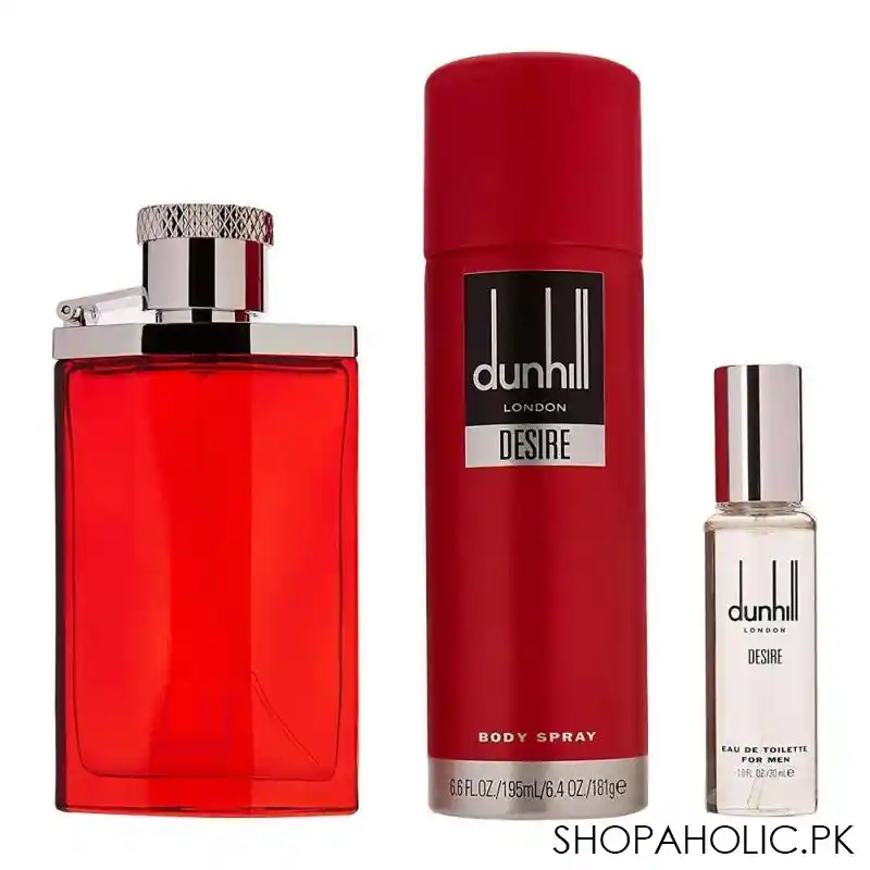 dunhill desire red se,t eau de toilette 100ml + eau de toilette 30ml + body spray main image