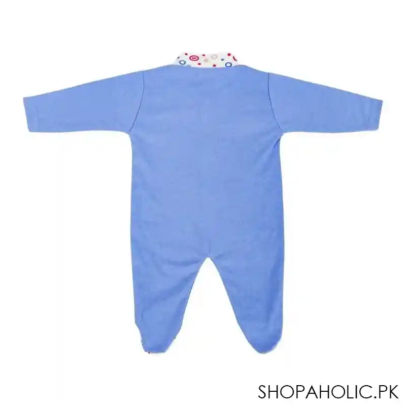 dynamic kids romper with socks plain, blue image2