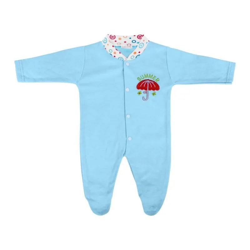 dynamic kids romper with socks plain, ferozi main image