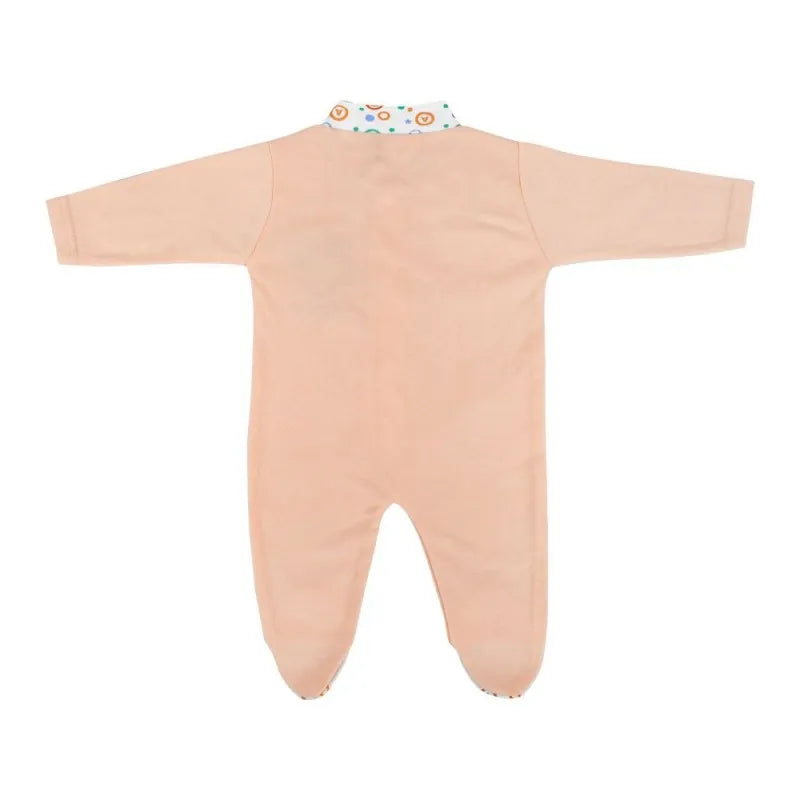 dynamic kids romper with socks plain, peach image2