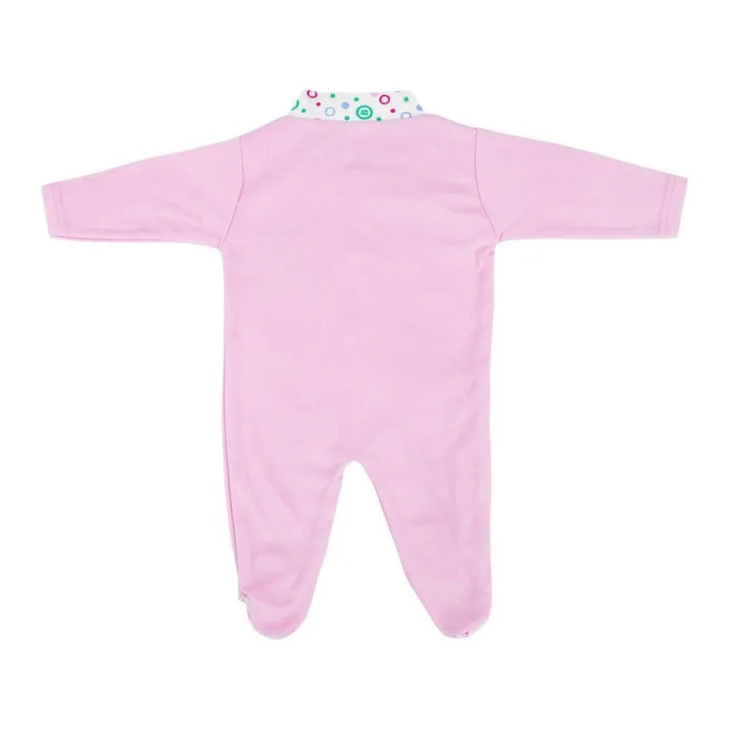 dynamic kids romper with socks plain, pink image2