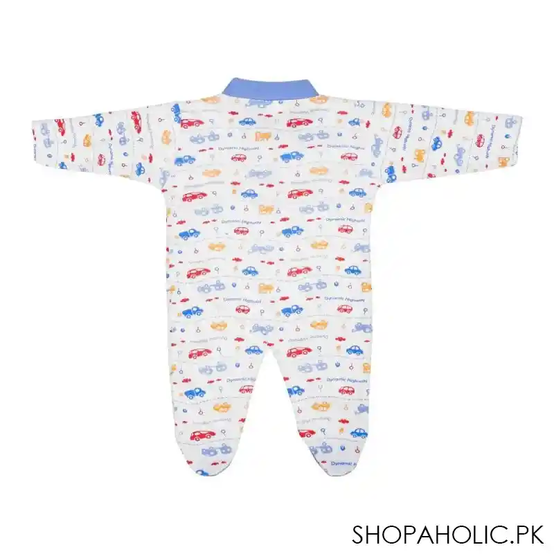 dynamic kids romper with socks printed, blue image2