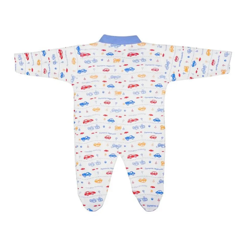 dynamic kids romper with socks printed, blue image2