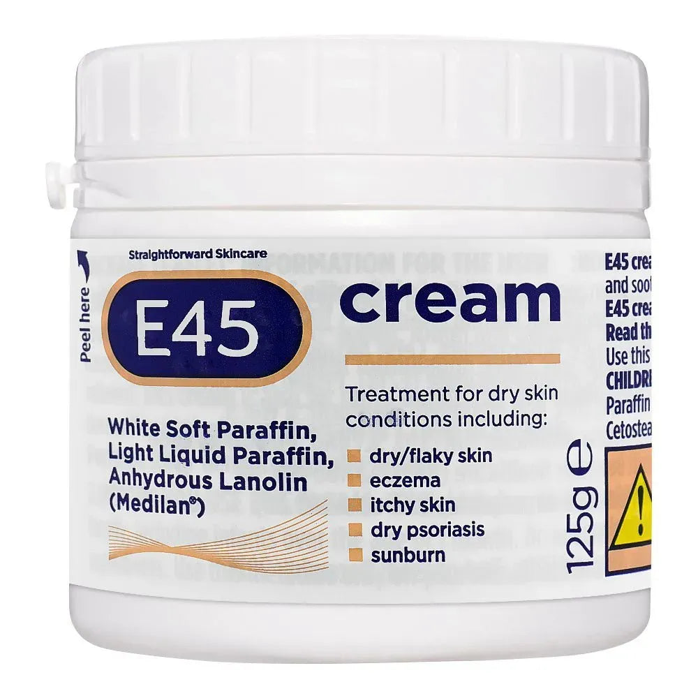 e 45 dry skin cream, for dry skin, 125g main image