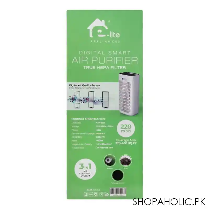 e lite digital smart air purifier, eap 922 image3