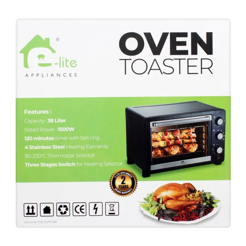 e lite oven toaster, 38 liters, 1500w, eto 354r image5