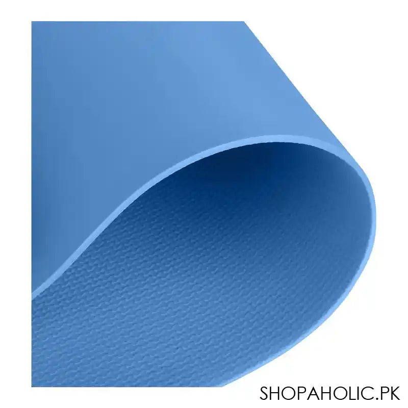 Eco Friendly Foldable Yoga Mat, EVA 4mm, For Floor, Pilates, Home Gym, Blue - Image 7