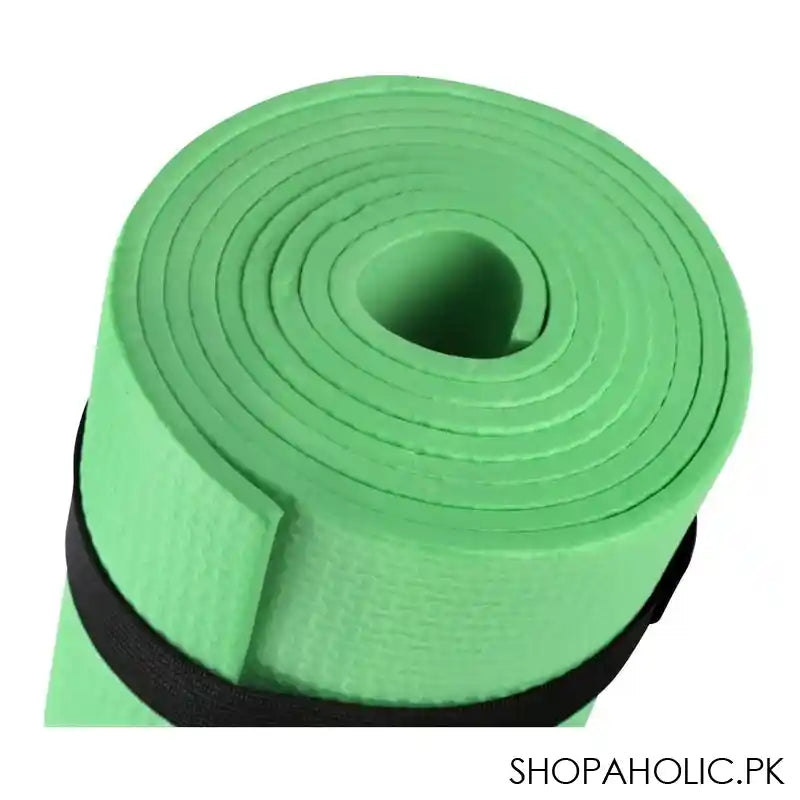 Eco Friendly Foldable Yoga Mat, EVA 4mm, For Floor, Pilates, Home Gym, Green - Image 2