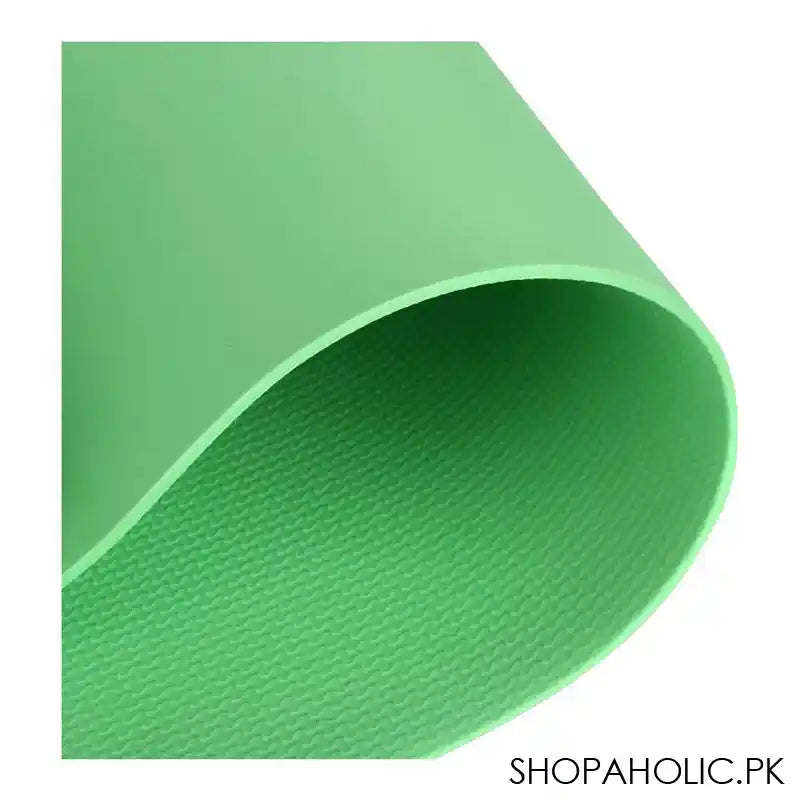 Eco Friendly Foldable Yoga Mat, EVA 4mm, For Floor, Pilates, Home Gym, Green - Image 4