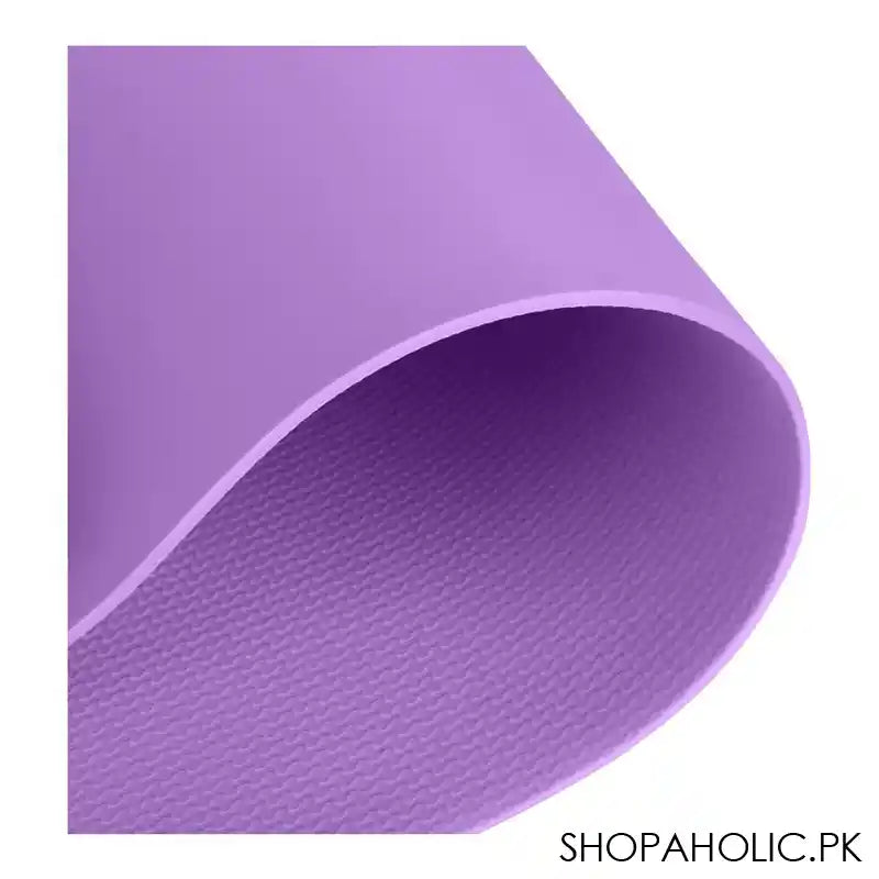 Eco Friendly Foldable Yoga Mat, EVA 4mm, For Floor, Pilates, Home Gym, Purple - Image 7