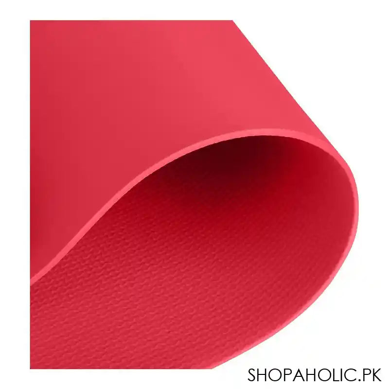 Eco Friendly Foldable Yoga Mat, EVA 4mm, For Floor, Pilates, Home Gym, Red - Image 7