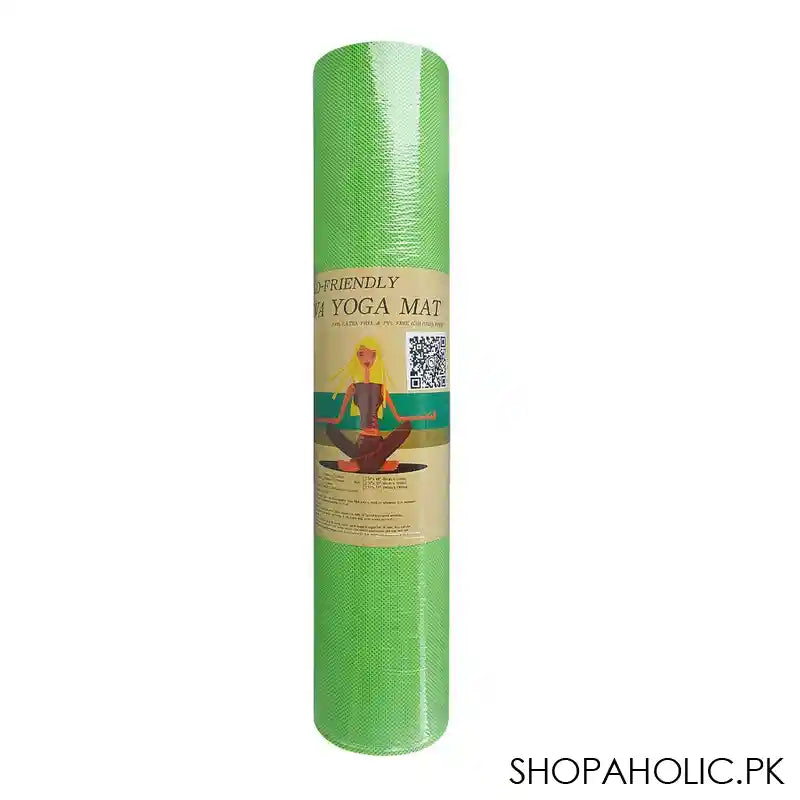 Eco Friendly Foldable Yoga Mat, EVA 8mm, For Floor, Pilates, Home Gym, Green - Image 4