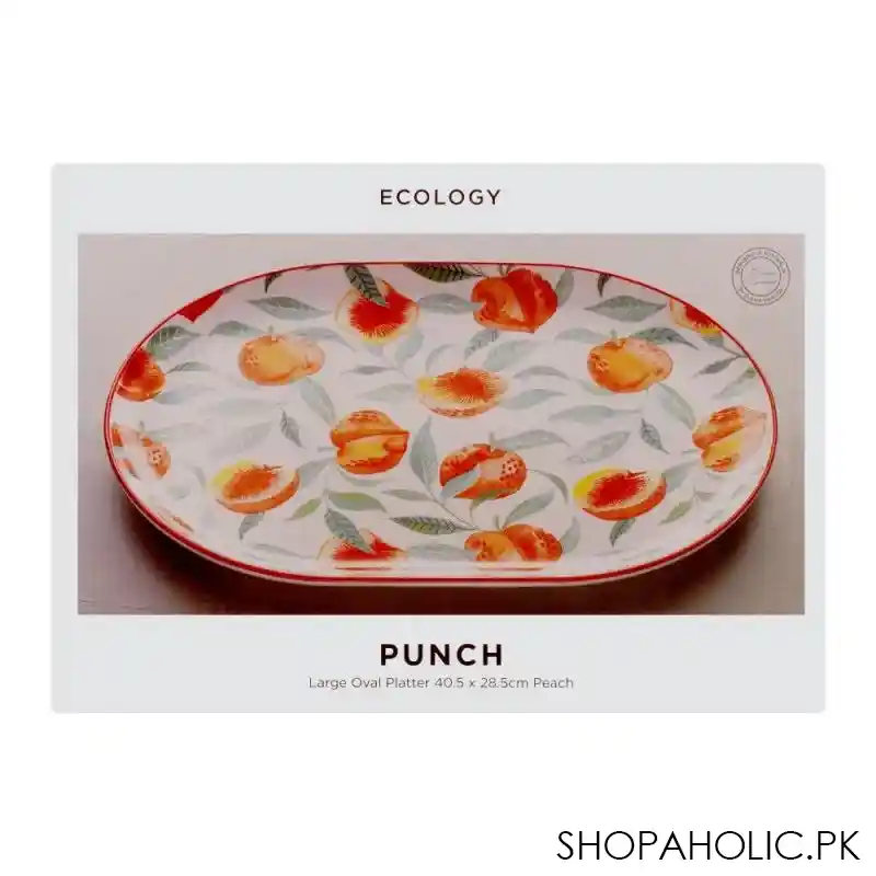 ecology punch apricot large oval platter, 40.5cm, ec1552 image3