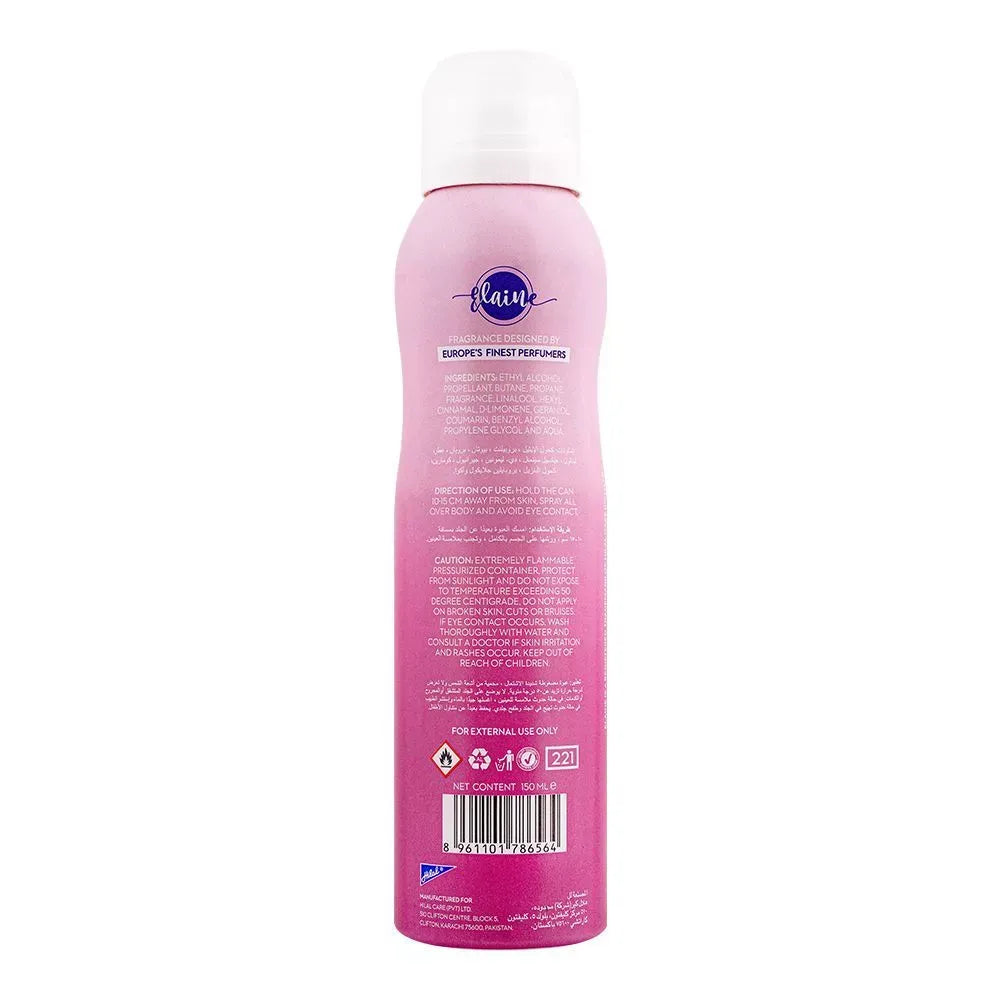 elaine party night long lasting deodorant body spray, 150ml image2