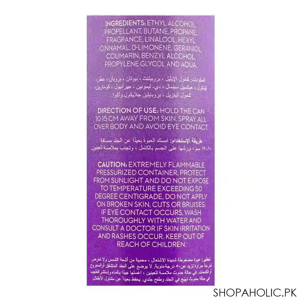 elaine velvet spell long lasting deodorant body spray, 150ml image3