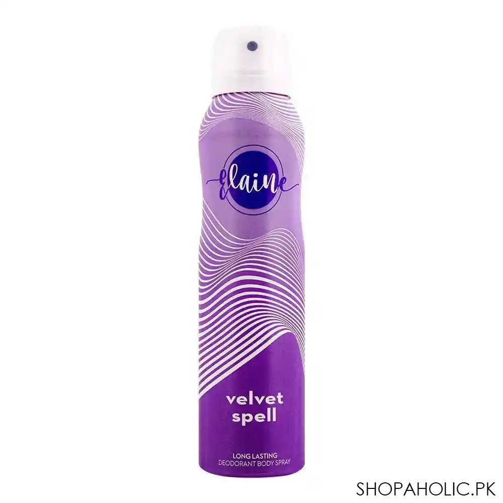 elaine velvet spell long lasting deodorant body spray, 150ml main image